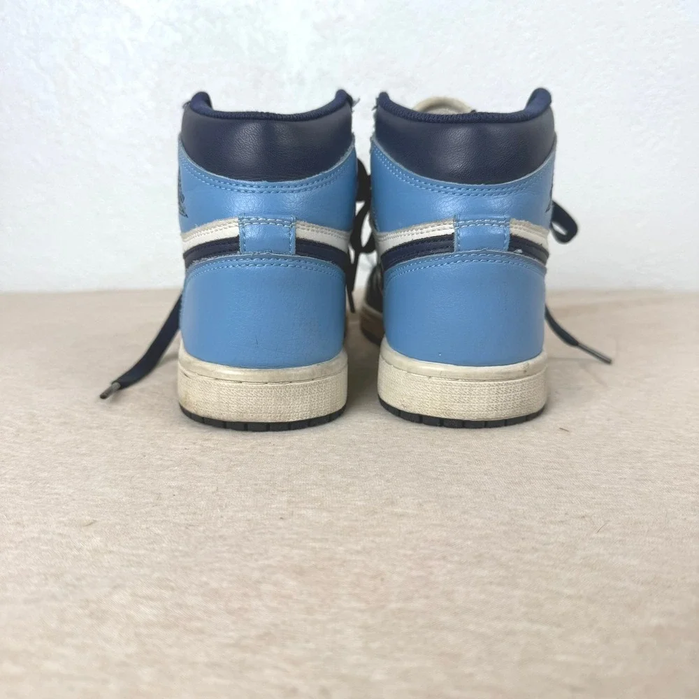 Nike Air Jordan 1 High OG Navy White Light‎ Blue Sneakers DC0774 110 Youth 6Y